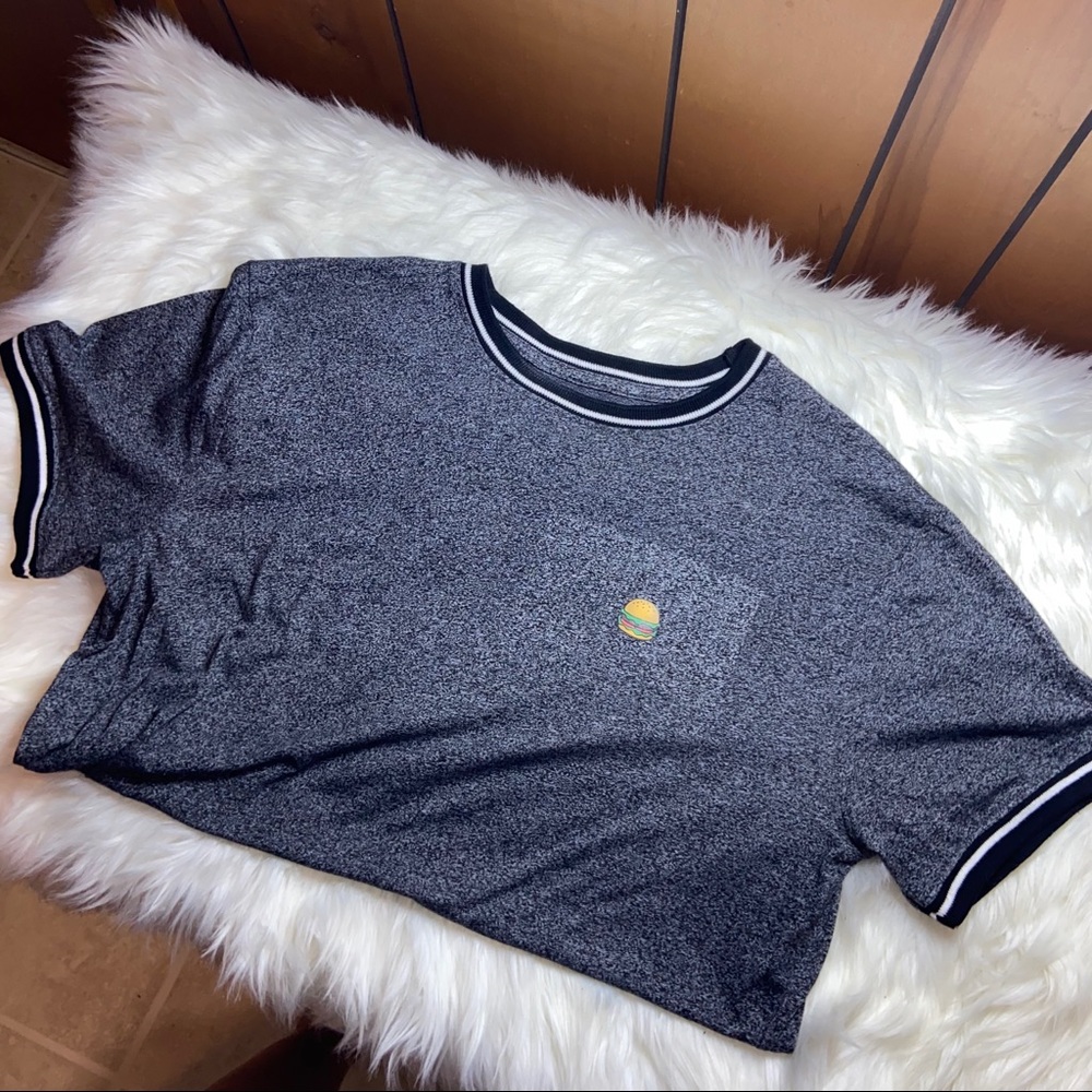 Hamburger Gray T Shirt XL